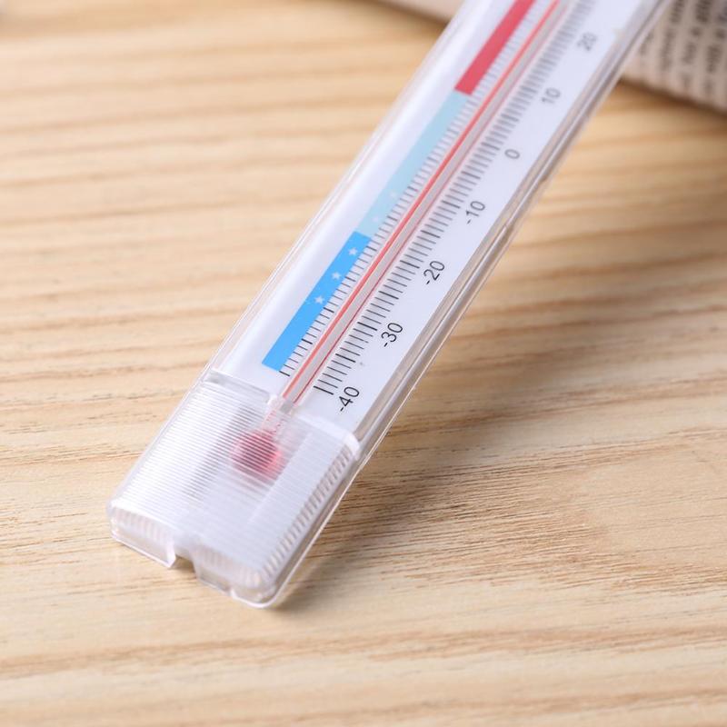Indoor Household Fridge Dial Thermometer Freezer Refrigerator with Hook ABS Mini Temperature Meter temp measurement tool hook - ebowsos