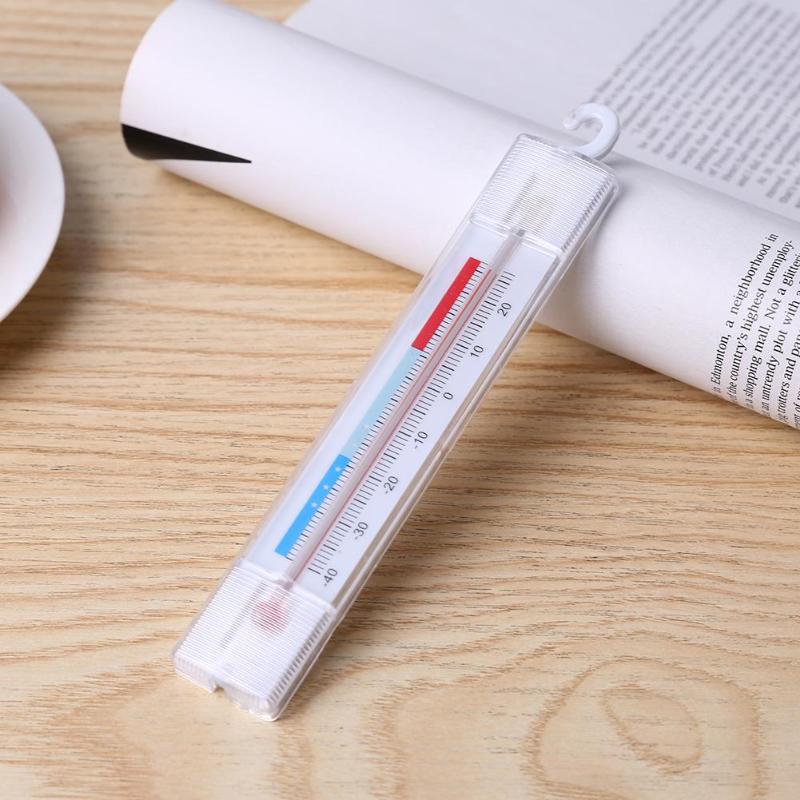 Indoor Household Fridge Dial Thermometer Freezer Refrigerator with Hook ABS Mini Temperature Meter temp measurement tool hook - ebowsos