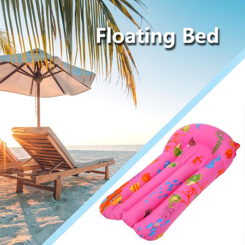 Inflatable Floating Water Bed Beach Lounger Backrest Recliner Floating Sleeping Bed Chair Cushion Single Air Mattresses-ebowsos