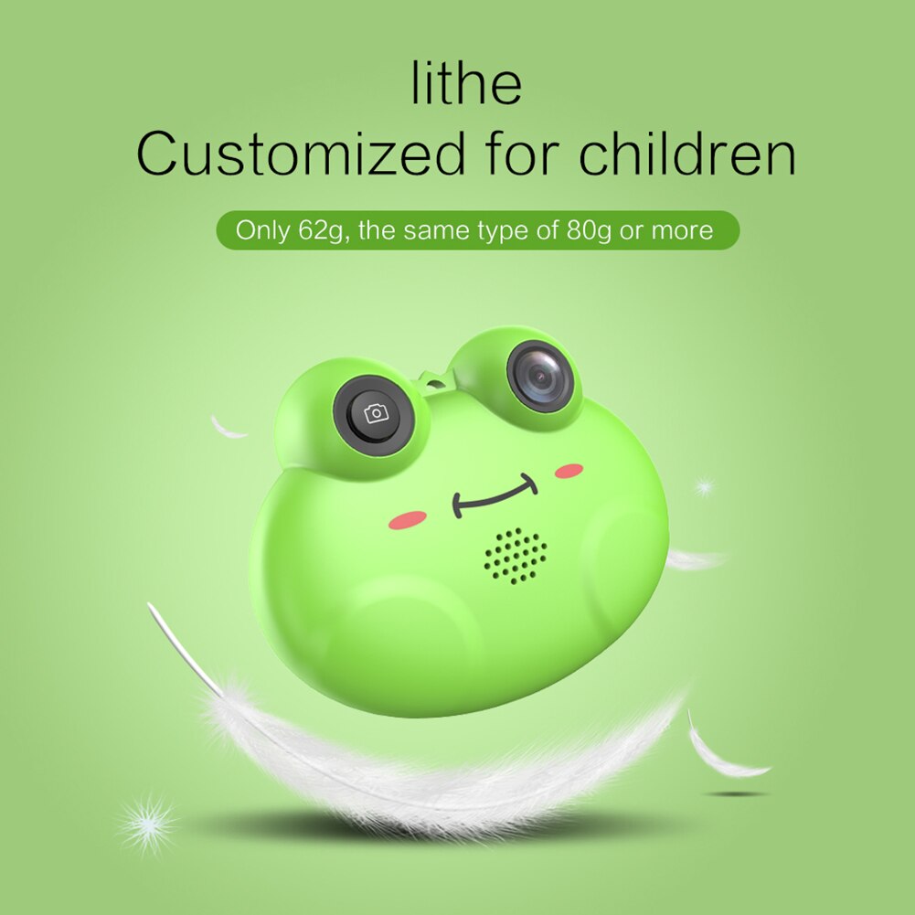 K5 Little Cute Frog HD 1080P Children's Cartoon Anti-fall Digital Camera-ebowsos