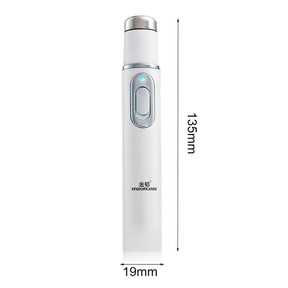 KD-7910 Acne Laser Pen Portable Wrinkle Removal Machine Durable Soft Scar Remover Device Blue Light Therapy Pen Massage Relax - ebowsos