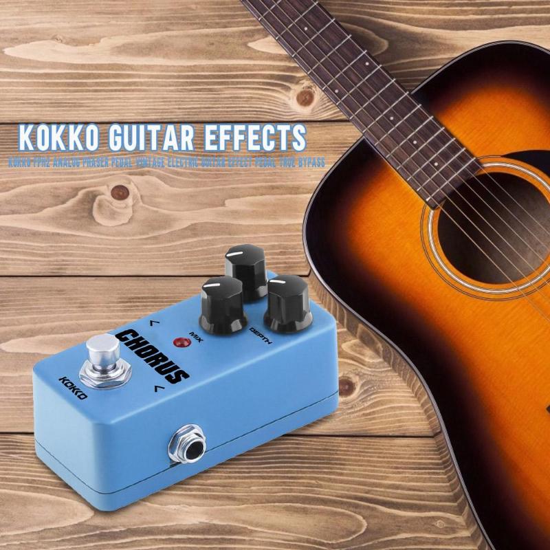 KOKKO FCH-2 Guitar Effect Aluminium Alloy 9V Make Romantic Mood Analog Chorus Musical Instruments Guitar Effects 94x53x53mm-ebowsos