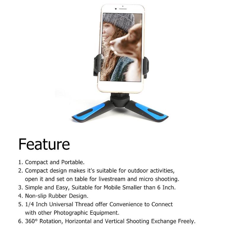 KT-18 Mini Tripod Phone Stand Camera Video Holder for Flexible Tripod Digital DSLR Camera Mini Tripod High Quality Accessory - ebowsos