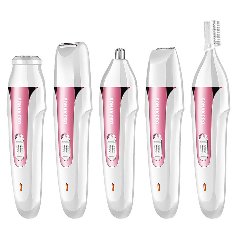 5 in 1 Epilator Female Eyebrow Trimmer Epilator Shaver For Hair Removal Epilator Face depilador Female Bikini Depilatory - ebowsos