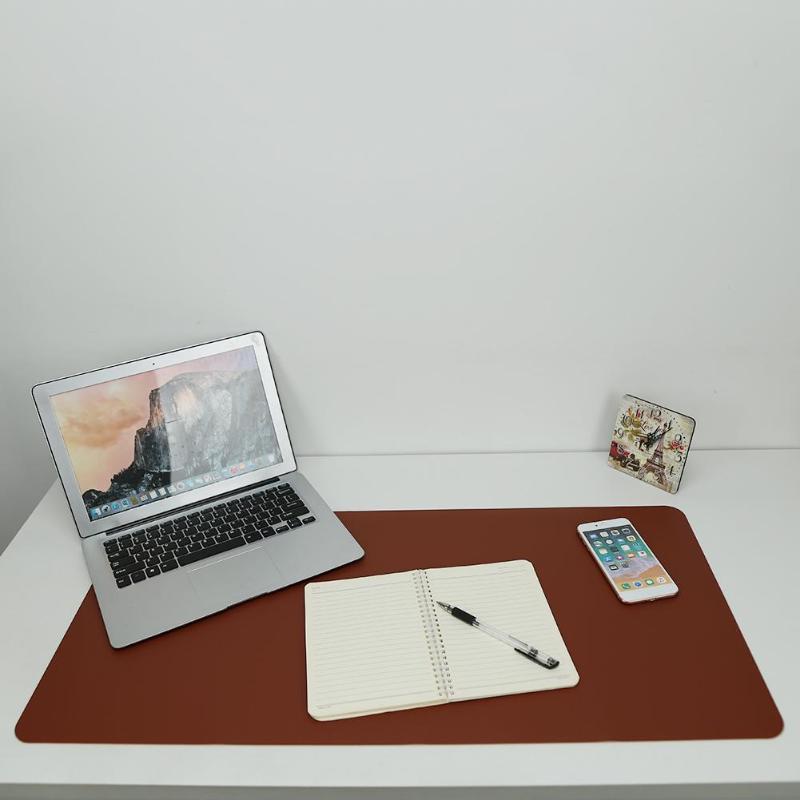 Keyboard Mouse Pad PU Leather Office 800x400mm Desk Mat Writing Pad Keyboard Mouse Tablet Drawing Writing Board Gaming Mousepad - ebowsos