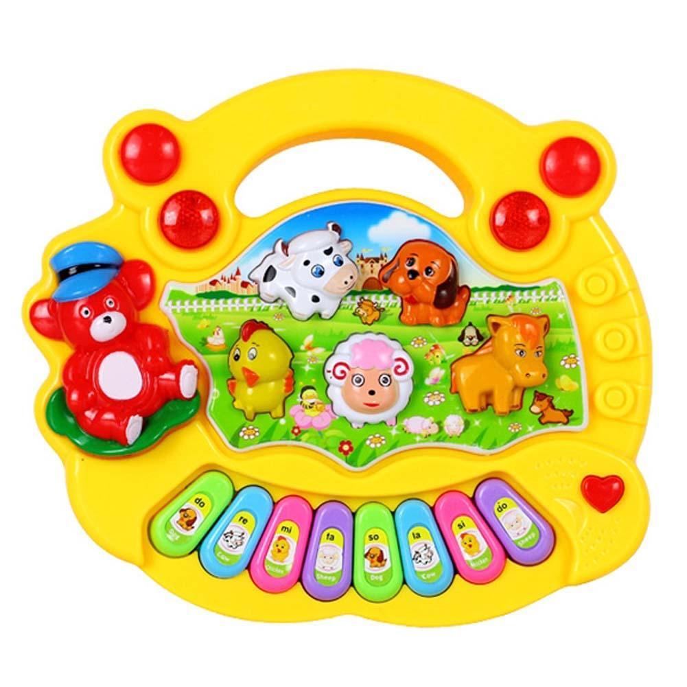 Keyboard Music Toys Musique Enfant Baby Kids Animal Farm Baby Piano Sound Development Educational Musical Instrument-ebowsos