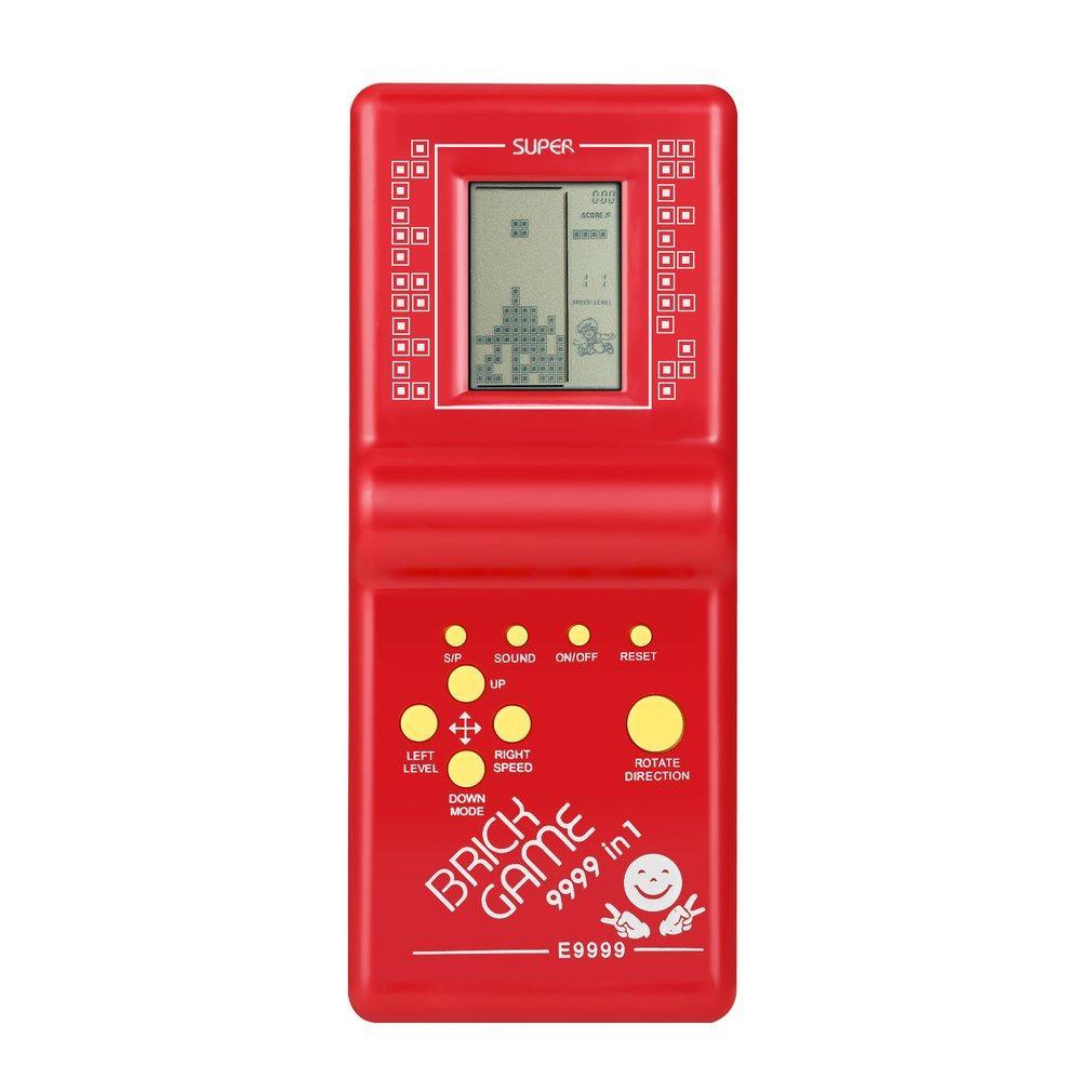 Kids Electronic Tetris Brick Game Handheld Game Machine LCD Educational Toys Handheld Game Console For Children Adults-ebowsos
