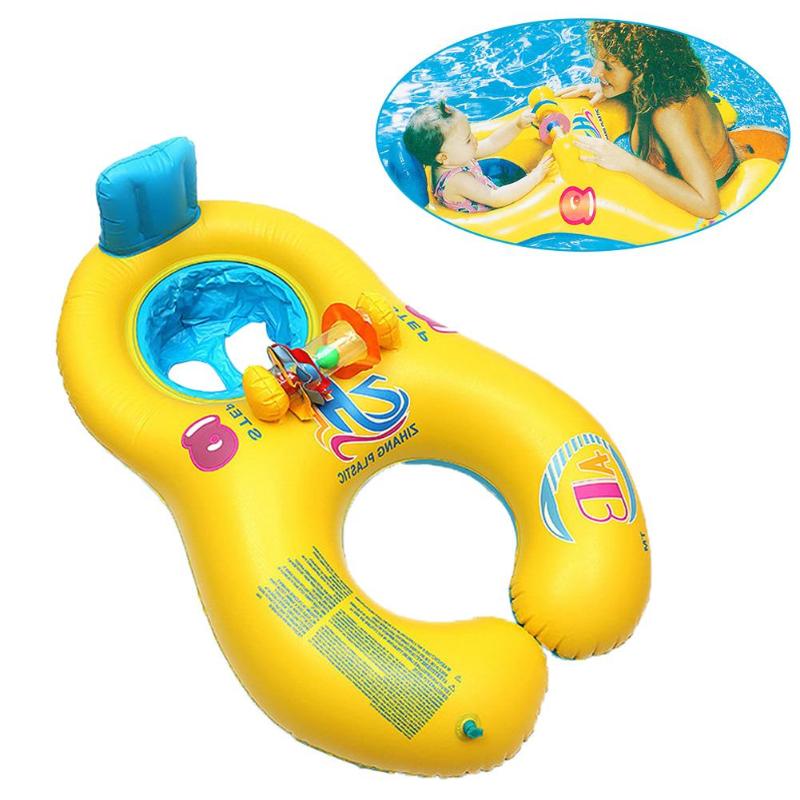 Kids Swimming Float Seat Inflatable Beach Pool Baby Safety Swimming Ring Swim Float Sunshade Seat Water Sports-ebowsos