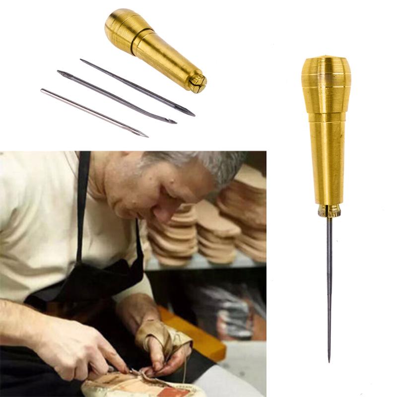 Kit Tool Sewing Shoe Repair Tool 1sets Sewing Tools Needle Awl Leather Craf - ebowsos
