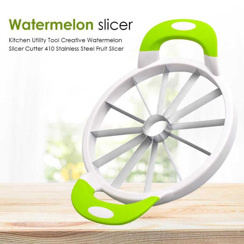 Kitchen Practical Tools Creative Watermelon Slicer Melon Cutter Fruit Cutting Using High Quality 410 Stainless Steel Material - ebowsos