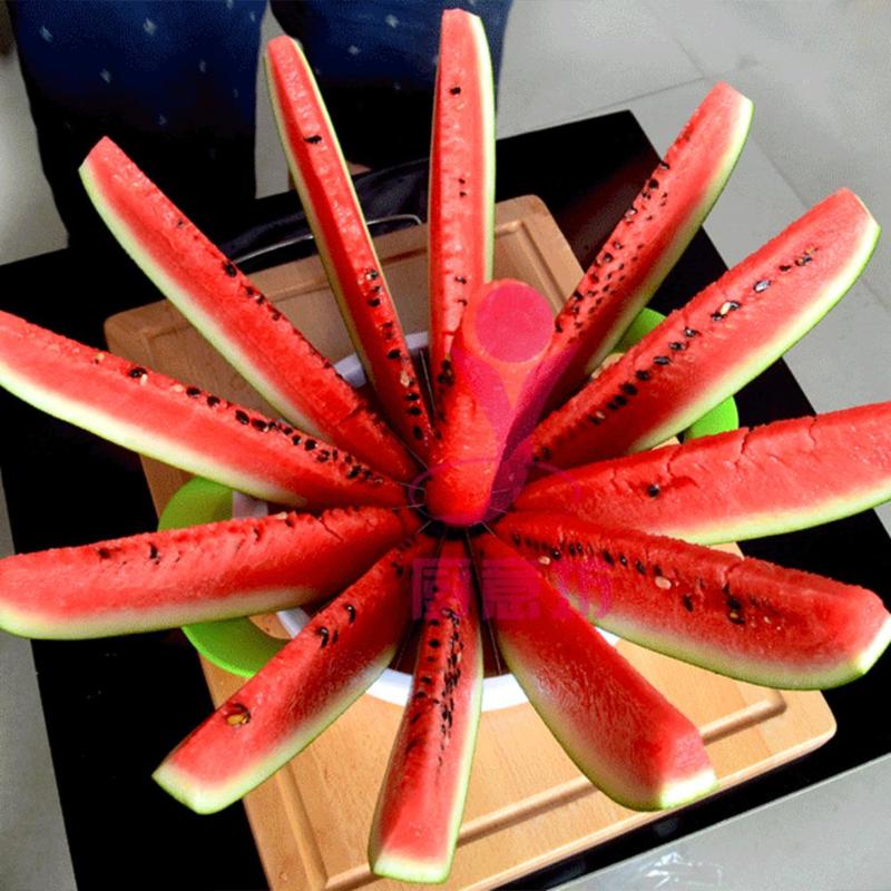 Kitchen Practical Tools Creative Watermelon Slicer Melon Cutter Fruit Cutting Using High Quality 410 Stainless Steel Material - ebowsos
