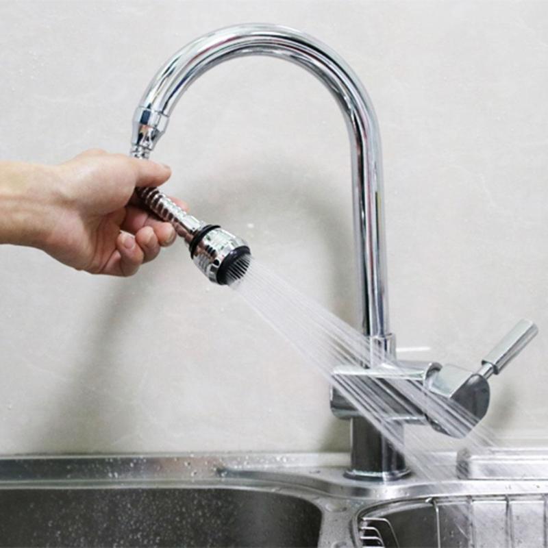 Kitchen Sink Faucet Sprayer Water Saving Aerator 360 Degrees Rotatable Bubbler Filter Free To Bend Nozzle Flexible Tap Aerators - ebowsos