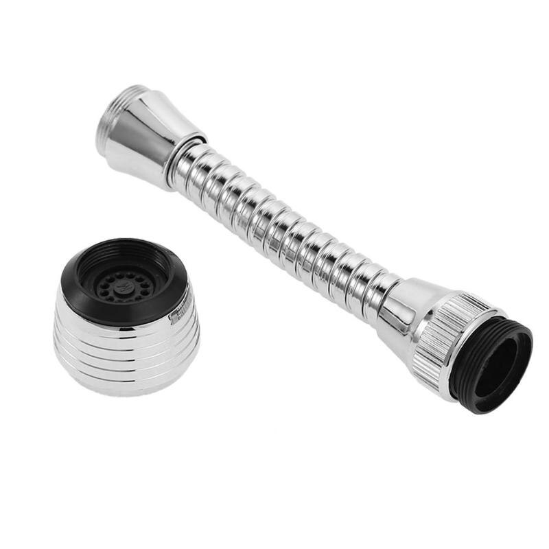 Kitchen Sink Faucet Sprayer Water Saving Aerator 360 Degrees Rotatable Bubbler Filter Free To Bend Nozzle Flexible Tap Aerators - ebowsos