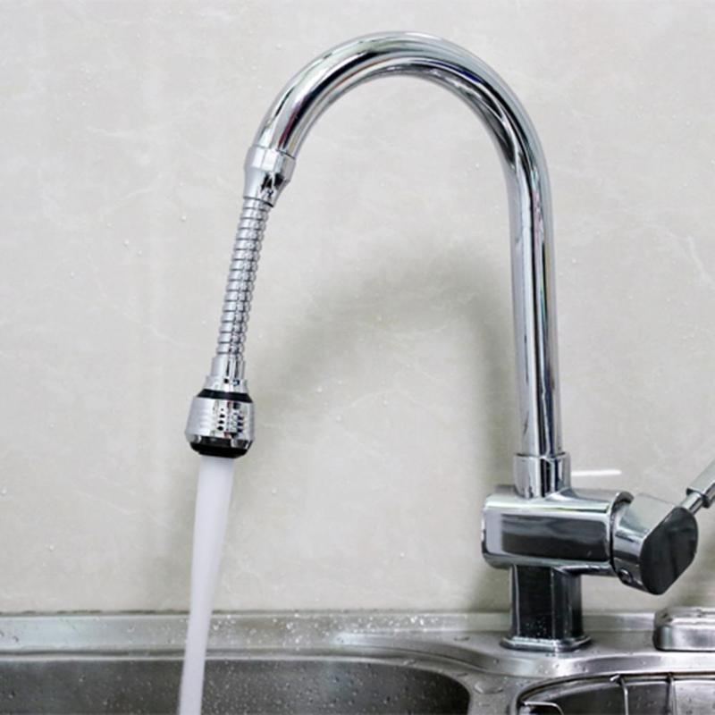 Kitchen Sink Faucet Sprayer Water Saving Aerator 360 Degrees Rotatable Bubbler Filter Free To Bend Nozzle Flexible Tap Aerators - ebowsos