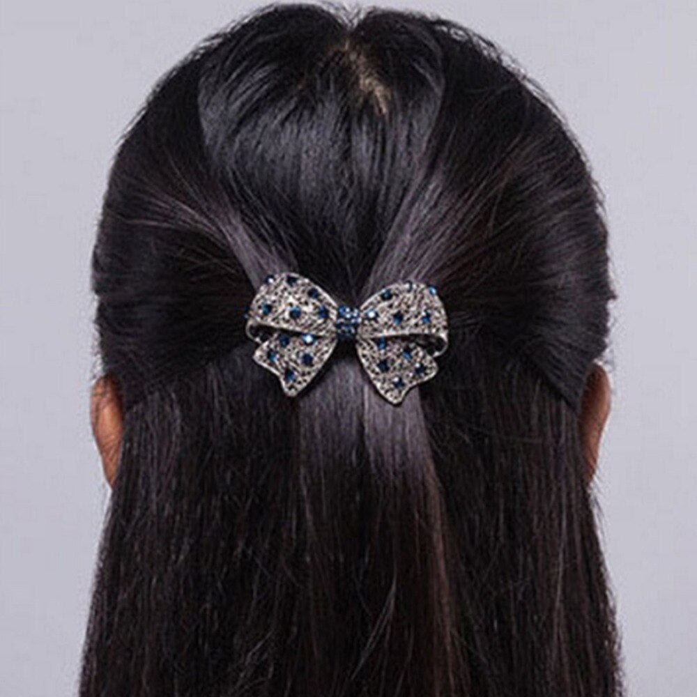 Korean Fashion Classic Gemstone Hairpin Side Clip Hair Accessories Hairpin For Women Jewelry Women Hair Accessories - ebowsos