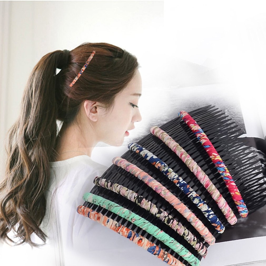 Korean Jewelry Tray Hair Bangs Comb Hair Sash With Teeth Hair Hoop Hair Card - ebowsos