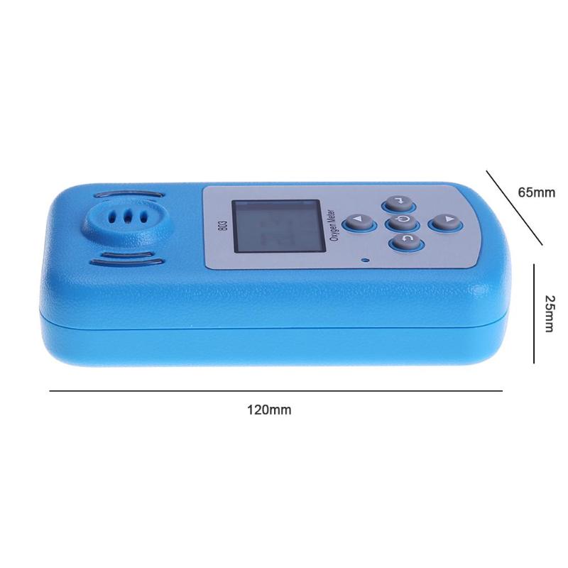 LCD Oxygen Meter Digital Meter Portable Oxygen(O2) Concentration Detector Tester with LCD Display and Sound-light  Alarm - ebowsos