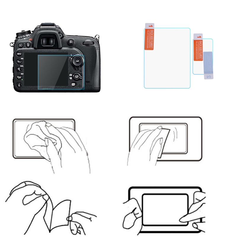 LCD Screen Protector Antiscratch 0.55mm Tempered Glass Protective Cover DSLR Camera Dustproof Film for Nikon D810 for Canon 750D - ebowsos