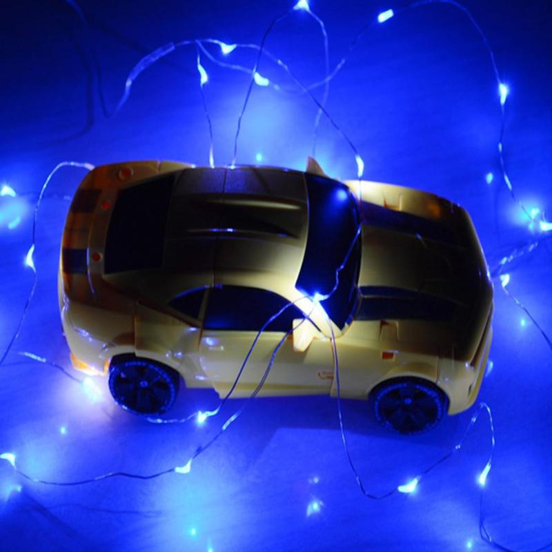 LED Copper Wire String Light 2m 20LED Waterproof CR2032 Battery Lamp D4 - ebowsos