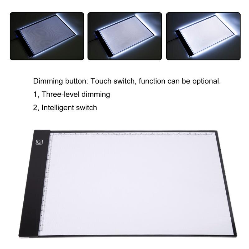 LED Digital Tablet Writing Painting Drawing Copy Pads Board Artcraft Table Light Pad Box Drawing Tablet Tracing Copyboard - ebowsos