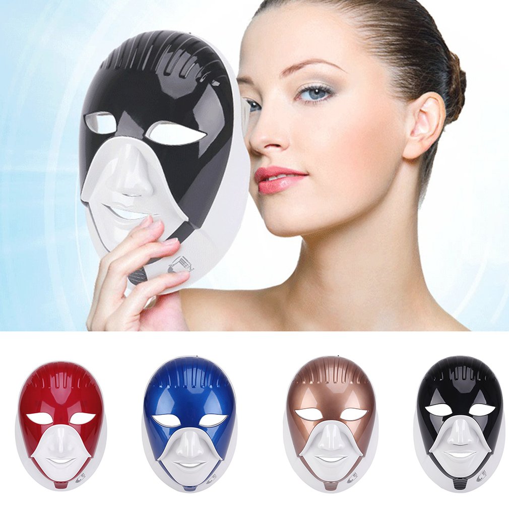 LED Facial Mask Photon Light Energy Therapy Lamp Anti-oxidation Anti-Aging Facial Care Beauty Machine - ebowsos