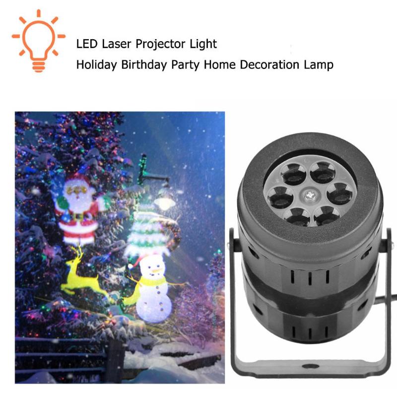 LED Laser Projector Light Holiday Birthday Party Home Garden Decor Lamp Outdoor Tool Camping hiking Tent Light Accessories - ebowsos