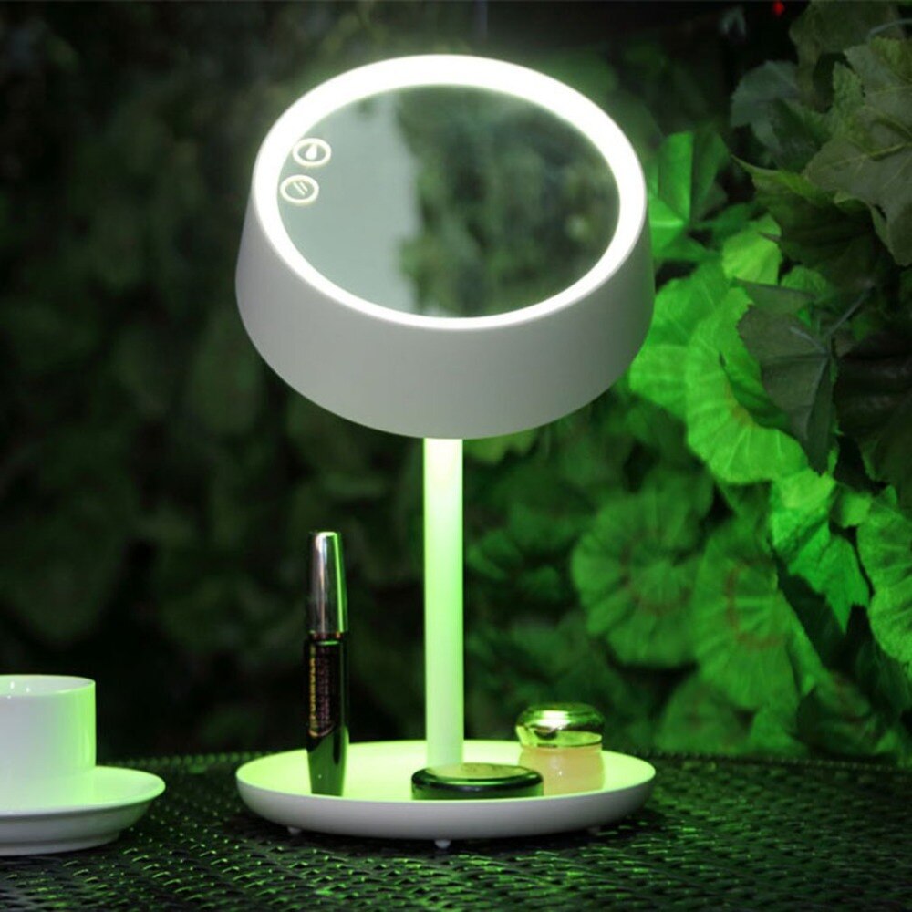 LED Makeup Mirror Lamps Light Adjustable 180 Reversal USB Rechargeable Bedroom Night Lamp Phone Bracket Unique Gift - ebowsos