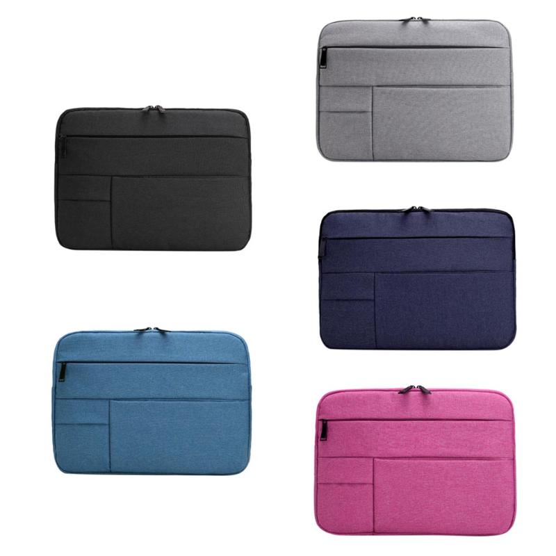 Laptop Bag Nylon Waterproof Laptop Sleeve Bag Protective Zip Cover 13.3in Tablet for iPad A4 Magzine for Women Men Notebook New - ebowsos