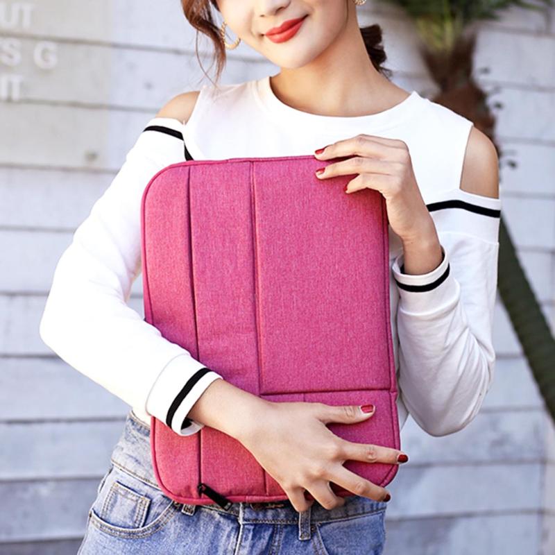 Laptop Bag Nylon Waterproof Laptop Sleeve Bag Protective Zip Cover 13.3in Tablet for iPad A4 Magzine for Women Men Notebook New - ebowsos