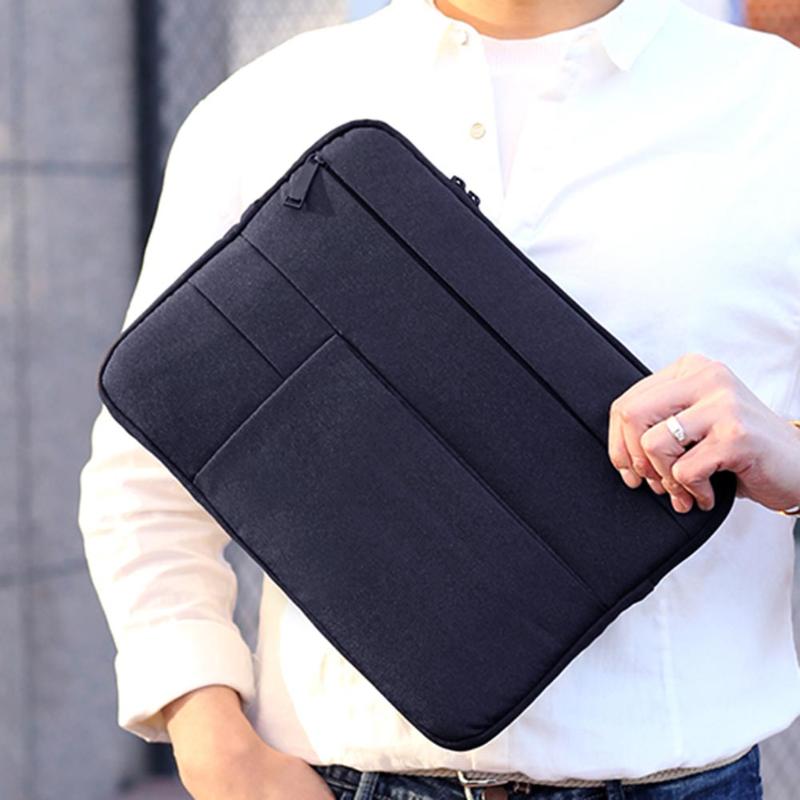 Laptop Bag Nylon Waterproof Laptop Sleeve Bag Protective Zip Cover 13.3in Tablet for iPad A4 Magzine for Women Men Notebook New - ebowsos