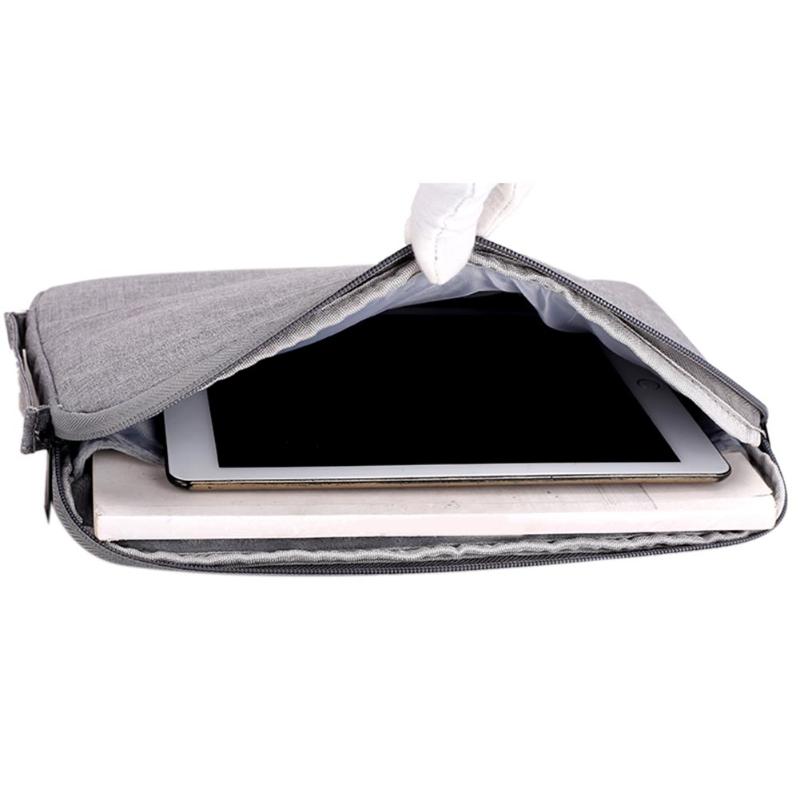 Laptop Sleeve Bag Nylon Waterproof Laptop Sleeve Bag Protective Zip 13in Tablet Cover for iPad A4 Magzine Power Bank - ebowsos