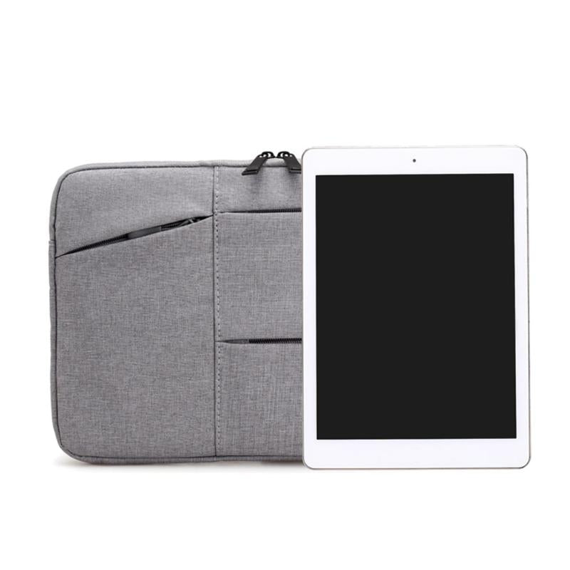Laptop Sleeve Bag Nylon Waterproof Laptop Sleeve Bag Protective Zip 13in Tablet Cover for iPad A4 Magzine Power Bank - ebowsos