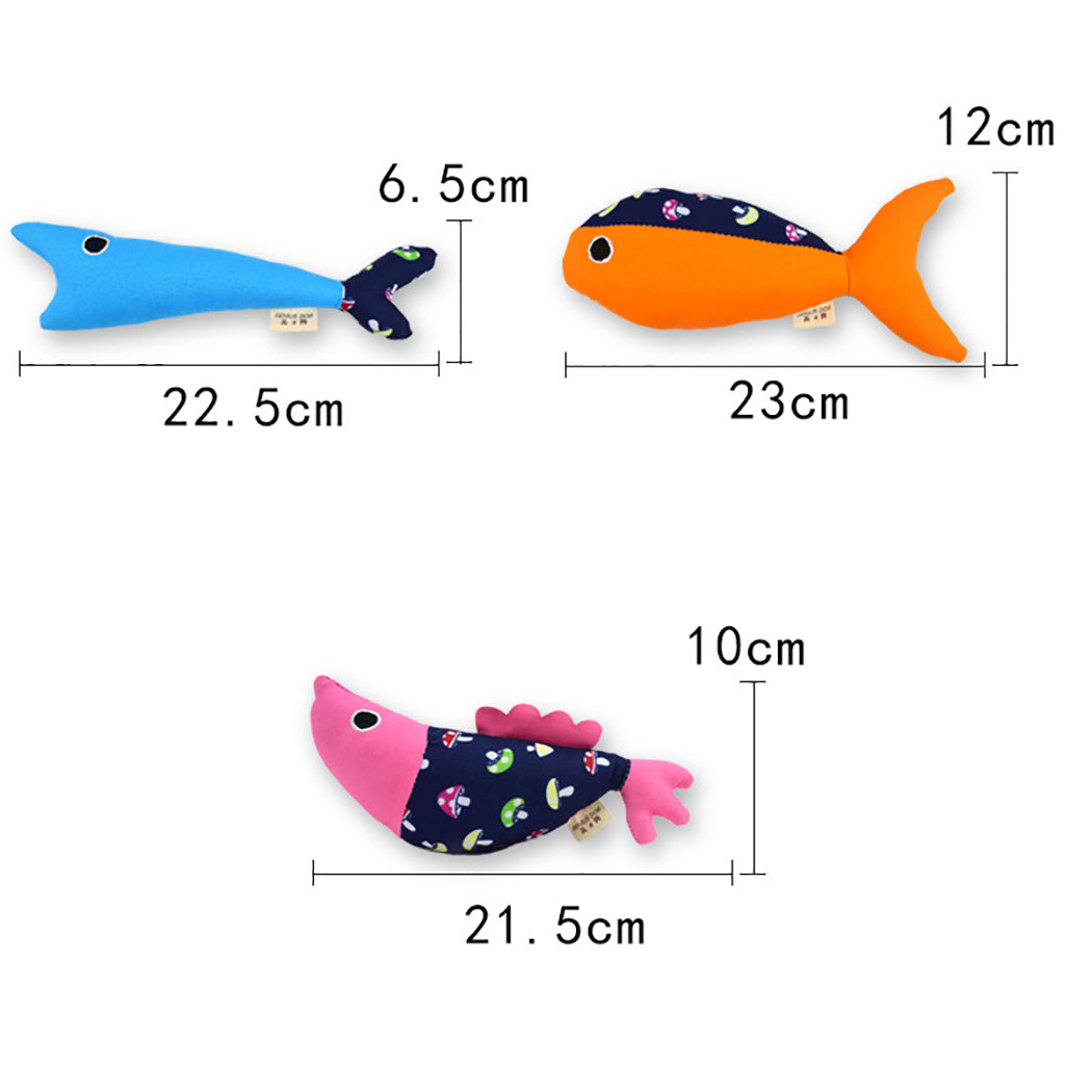1pc Cat Interactive Toys Creative Fish Shape Bite-Resistant Pet Bite Toy Pet Squeaky Toy For Cat Pet Training Supplies-ebowsos