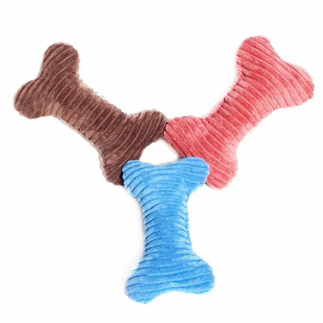 Bite Resistant Dog Chew Toys Creative Bone Shape Dog Teething Toy Pet Bite Toy Dog Play Toys Pet Supplies Random Color-ebowsos
