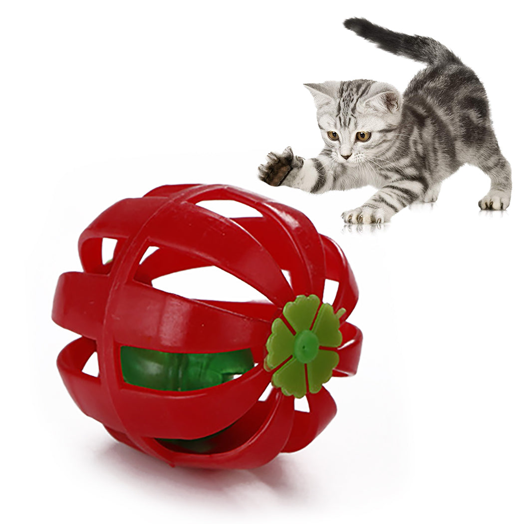 Cat Ball Toy Hollow Funny Interactive Cat Exercise Ball Cat Bell Toys Cat Toys Pet Training Interactive Supplies-ebowsos