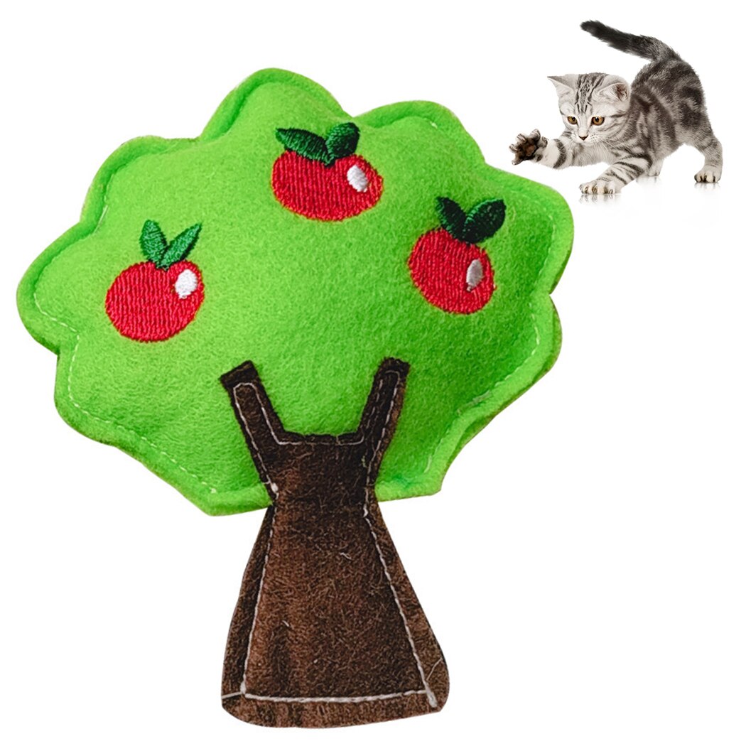 Cat Toys Creative Mini Corn Tree Shape Sound Bite Resistant Cat Chew Toy Pet Toy Pet Interactive Training Supplies-ebowsos