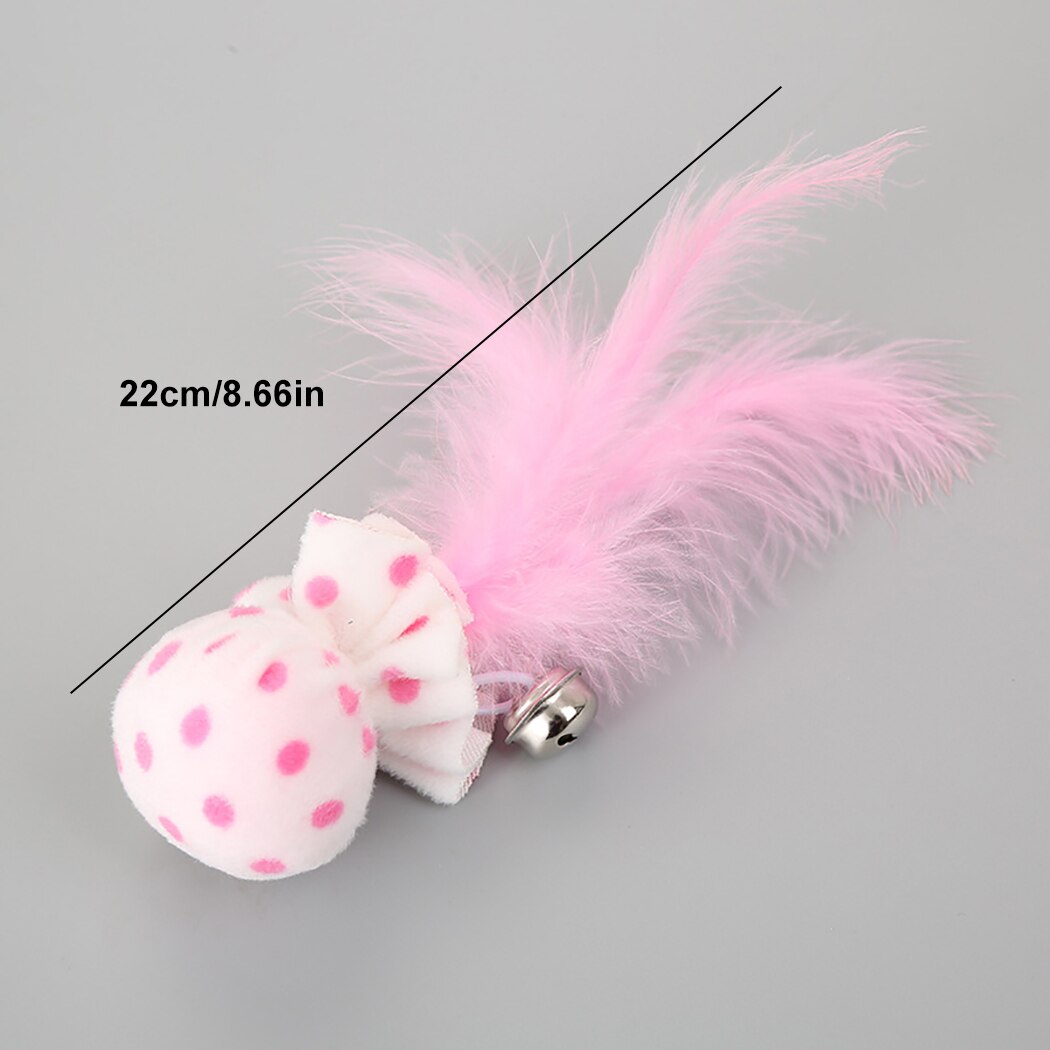 Funny Cat Toy Interactive Cute Bell Ball Kitten Toy Pet Feather Toys Cat Training Toys Pet Supplies For Cat Dog-ebowsos