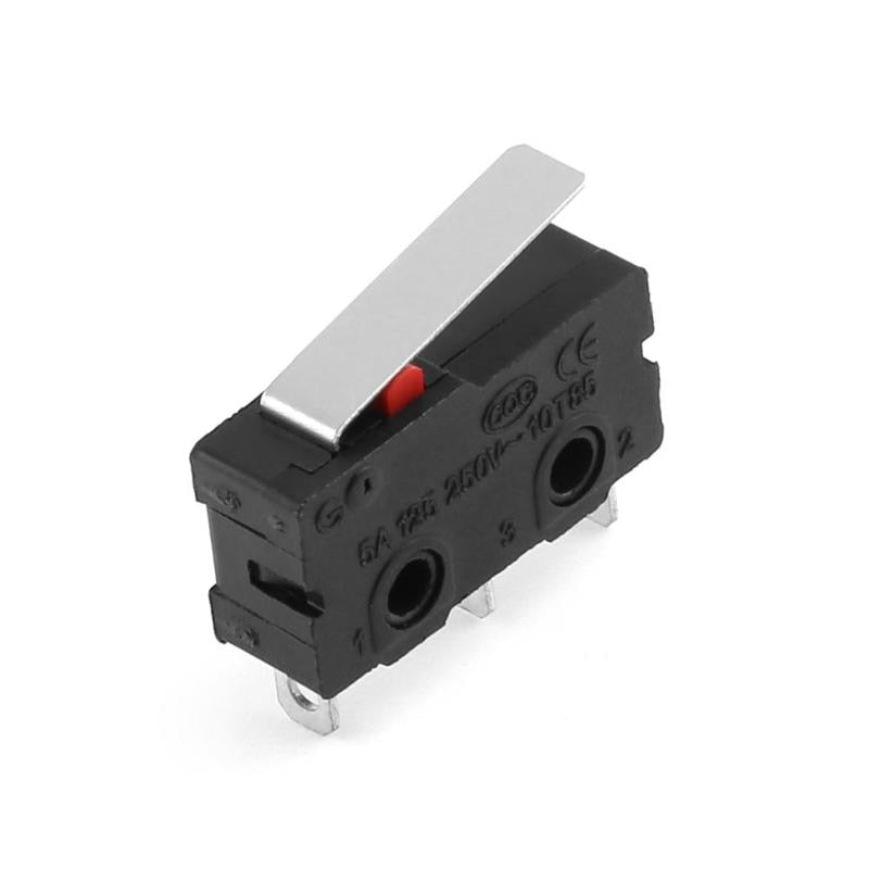 Limit Switch 3Pin N/O N/C 5A 250V AC KW11-3Z Micro Switch for 3D Printer Part Roller Lever Endstop High Quality - ebowsos