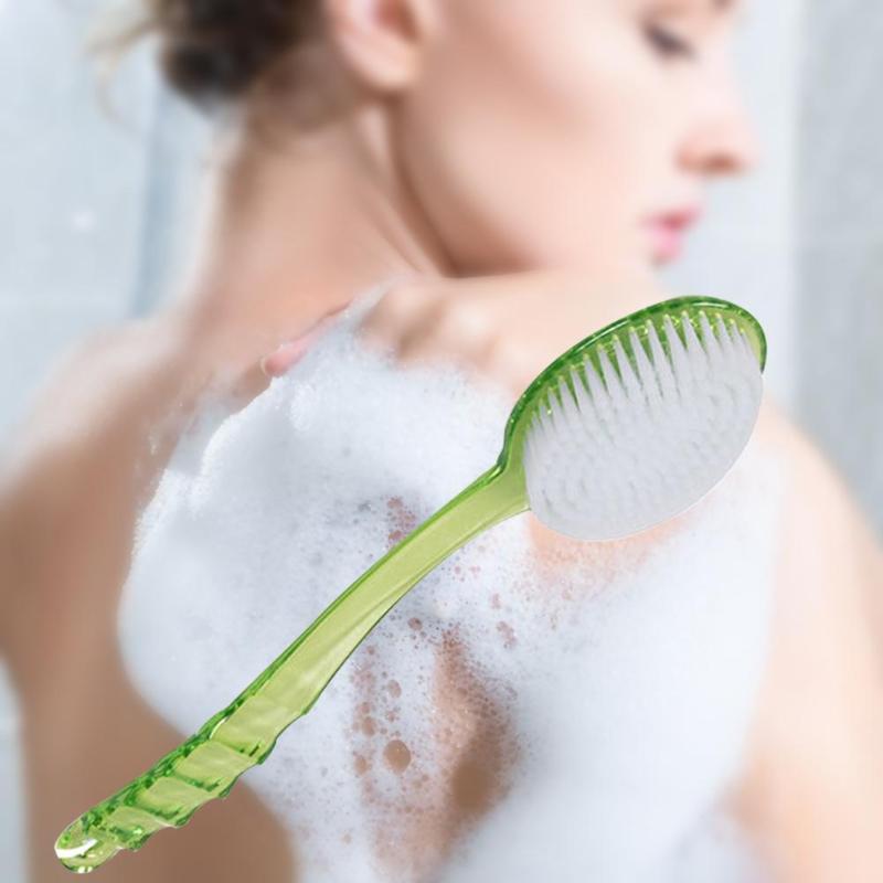 Long Handle Bath Shower Brushes Body Skin Back Cleaning Spa Massage Scrubber Back Exfoliating Brush Bathroom Accessories - ebowsos