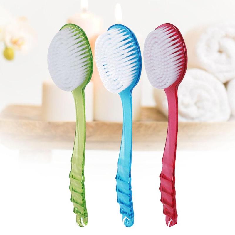 Long Handle Bath Shower Brushes Body Skin Back Cleaning Spa Massage Scrubber Back Exfoliating Brush Bathroom Accessories - ebowsos
