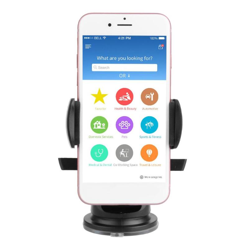 Long Neck One Touch Car Phone Mount Holder Dashboard Suction Cup Clamp Stand Bracket for iPhone Samsung High Quality Holder - ebowsos