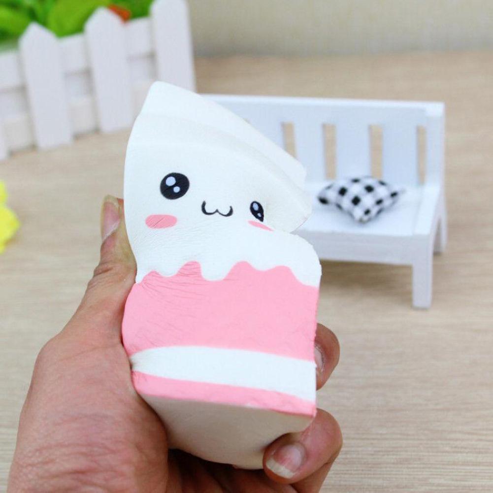 Lovely Milk Carton Squeeze Phone Straps 12x5.5cm Slow Rising Pendant Mochi Sweet Cream Kids Funny Kids Toy Gift Drop Shipping-ebowsos