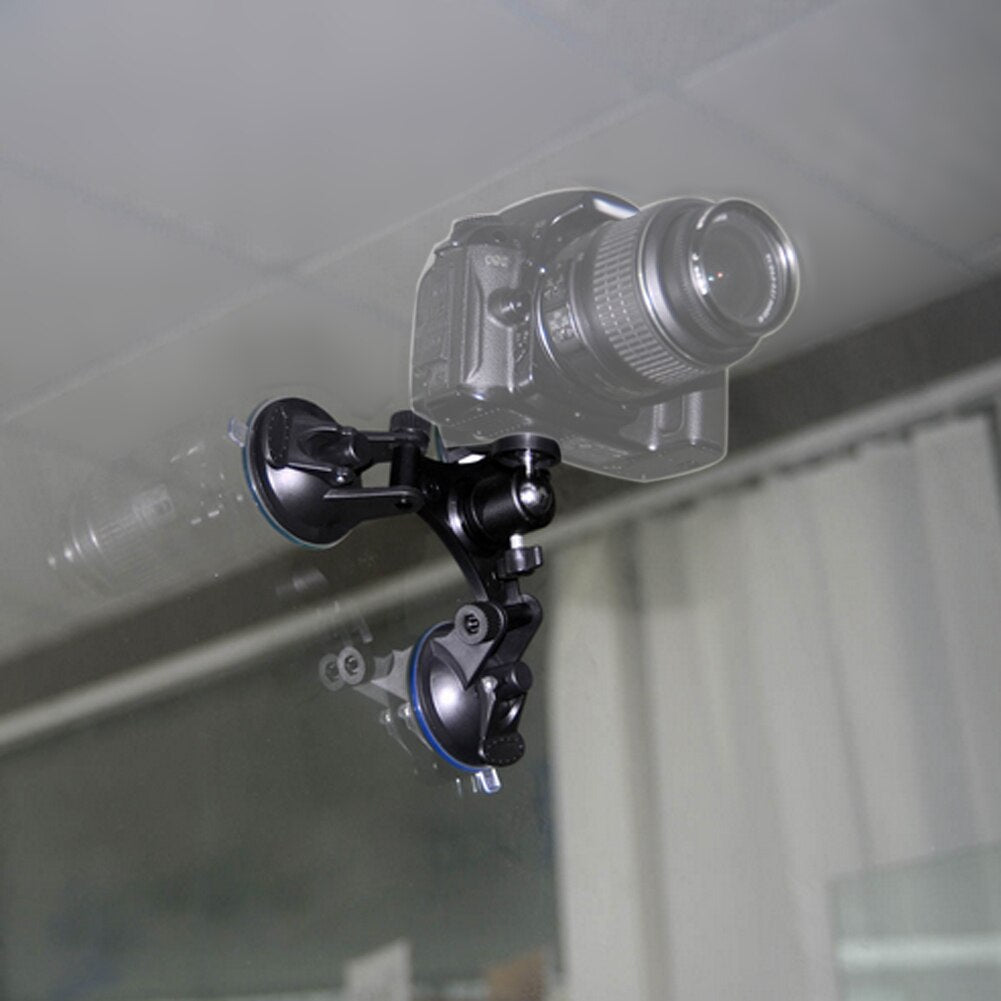 Low Angle Removable Suction Cup Tripod Mount for Gopro Hero 5 3 3+ 4 Session Xiami Yi 4K SJCAM SJ4000 with Ball Head Suckers - ebowsos