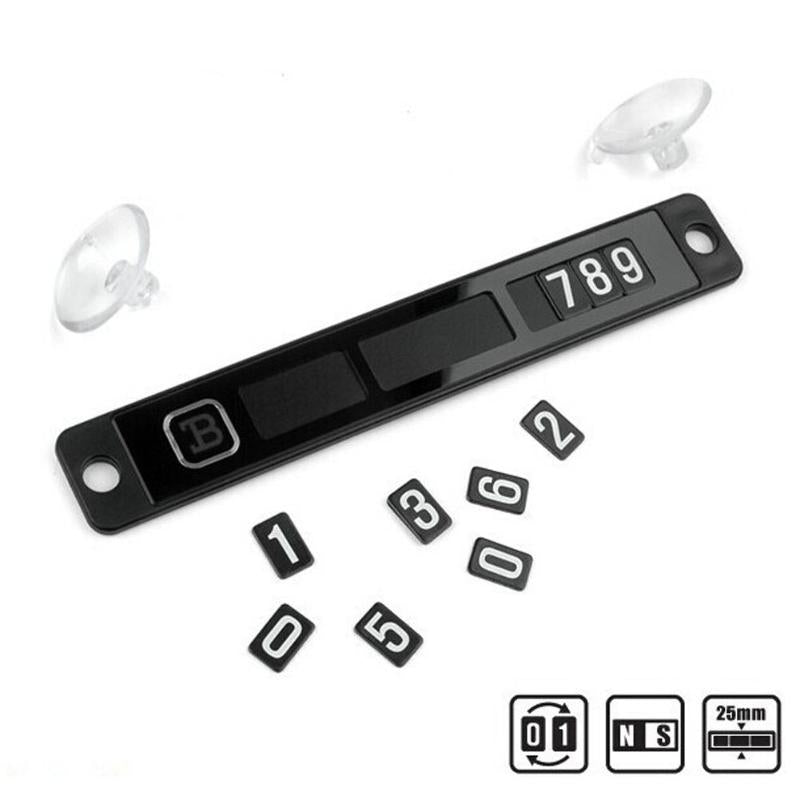 Luminous Magnetic Temporary Parking Card Phone Number Card Plate Front Windshield Car Sticker for Kia Rio K2 Soul Mazda 3 6  New - ebowsos