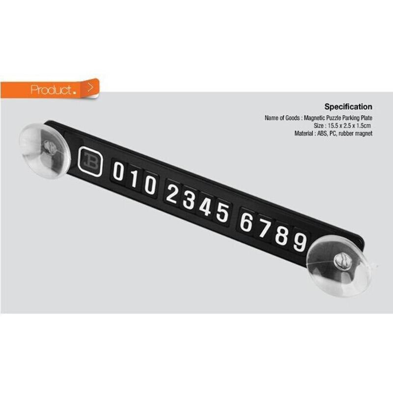 Luminous Magnetic Temporary Parking Card Phone Number Card Plate Front Windshield Car Sticker for Kia Rio K2 Soul Mazda 3 6  New - ebowsos