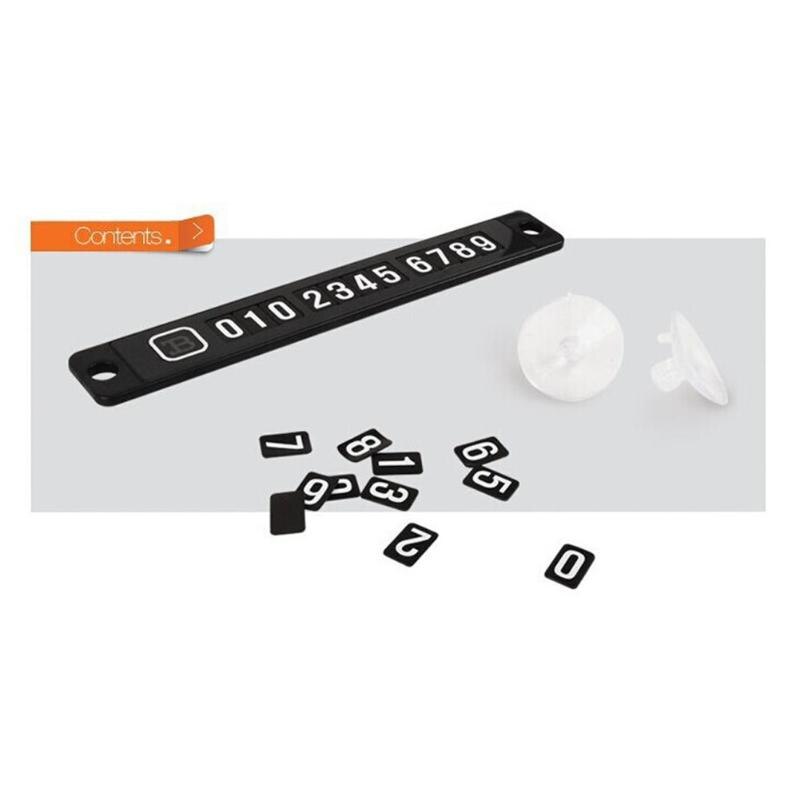 Luminous Magnetic Temporary Parking Card Phone Number Card Plate Front Windshield Car Sticker for Kia Rio K2 Soul Mazda 3 6  New - ebowsos