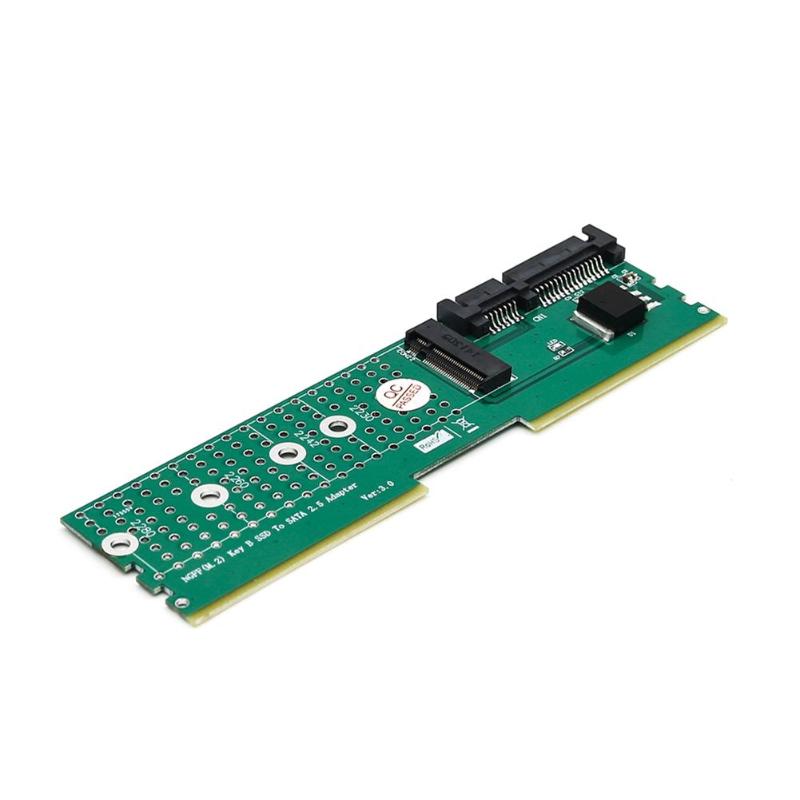 M.2 NGFF B-Key SATA-Bus SSD to SATA3 Adapter DDR Memory Slot Expansion Board Raiser Riser Card SSD to SATA3 Adapter Promotion - ebowsos