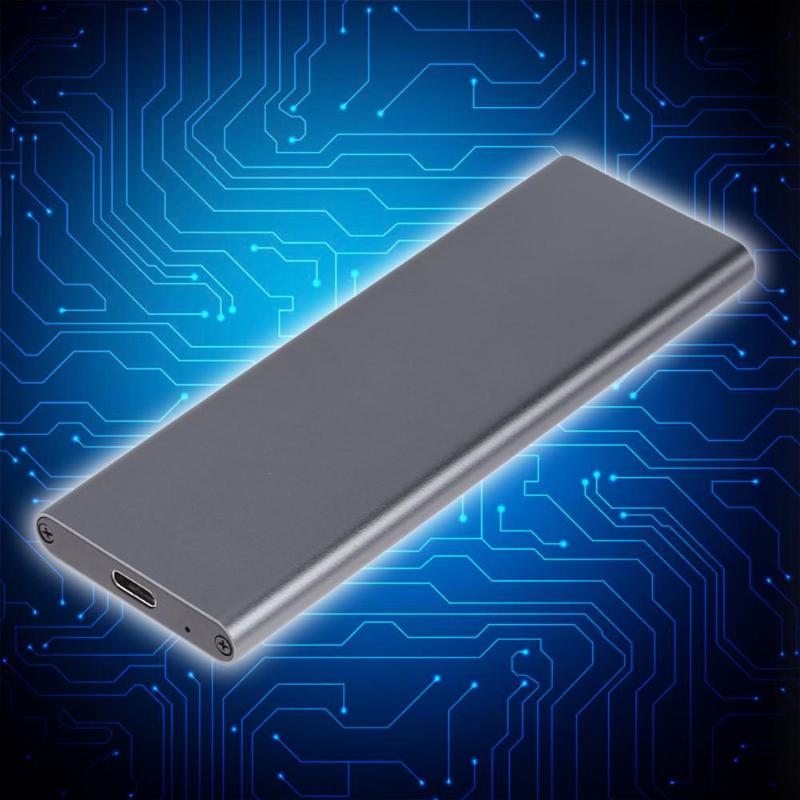M.2 NGFF SATA SSD HDD Enclosure  to USB 3.1 Type-C Converter SSD Adapter Enclosure Case Hard Disk Hard drive Box - ebowsos