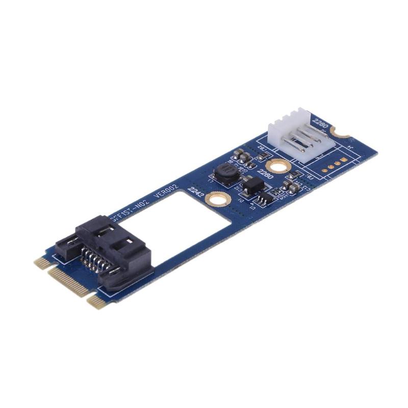 M.2 NGFF SATA to 7Pin SATA M2 to SATA Converter Card Adapter with Cable for Motherboard Extended SATA 7PIN - ebowsos