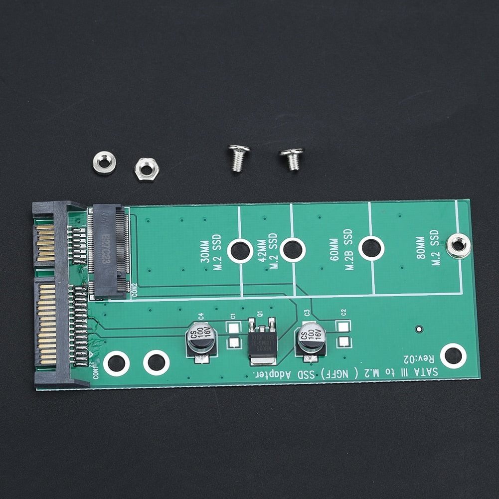 M2 NGFF SSD SATA3 SSDs to SATA 3 SATA 2.5 Adapter Expansion Card Adapter SATA to NGFF Convert Card - ebowsos